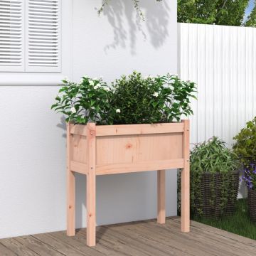 Gossi jardiniera de gradina cu picioare 70x31x70cm lemn masiv douglas
