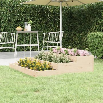Gossi jardiniera, 107x107x27 cm, lemn masiv de pin
