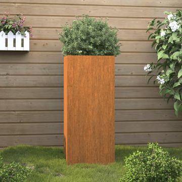 Gossi jardiniera, 32x29x75 cm, otel corten