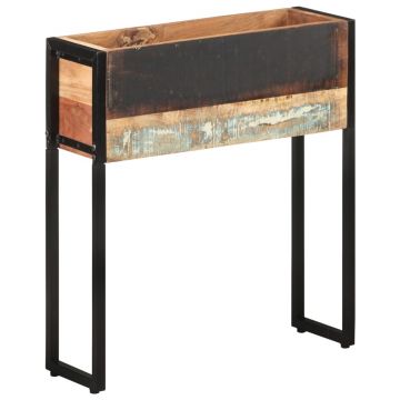 Gossi jardiniera, 60 x 20 x 68 cm, lemn masiv reciclat