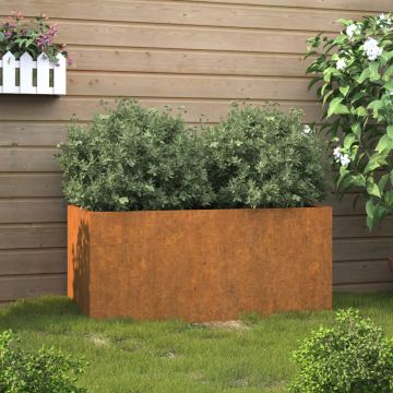 Gossi jardiniera, 62x30x29 cm, otel corten