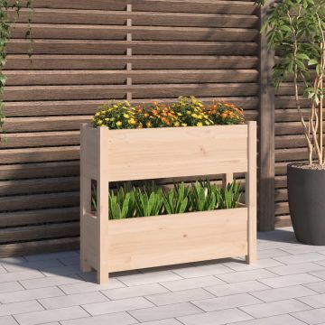 Gossi jardiniera, 77x25x66 cm, lemn masiv de pin