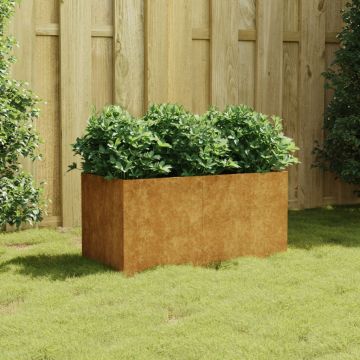Gossi jardiniera, 80x40x40 cm, otel corten