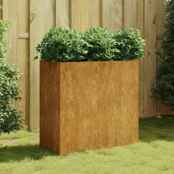 Gossi jardiniera, 80x40x80 cm, otel corten