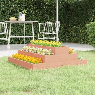 Gossi jardiniera, 80x80x27 cm, lemn masiv douglas