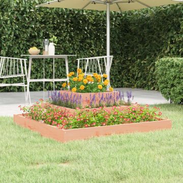 Gossi jardiniera, 80x80x27 cm, lemn masiv douglas