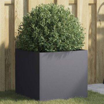 Gossi jardiniera, antracit, 42x40x39 cm, otel laminat la rece