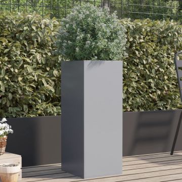 Gossi jardiniera, argintiu, 32x29x75 cm, otel galvanizat