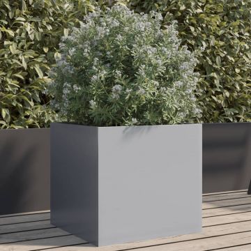 Gossi jardiniera, argintiu, 42x40x39 cm, otel galvanizat
