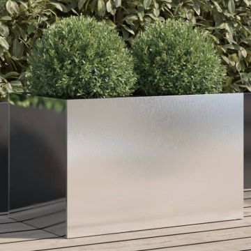Gossi jardiniera, argintiu, 62x40x39 cm, otel inoxidabil