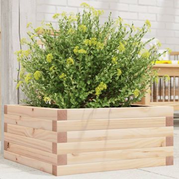 Gossi jardiniera de gradina, 50x50x23 cm, lemn masiv de pin