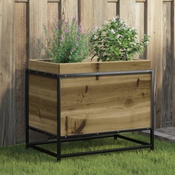 Gossi jardiniera de gradina, 60x40x50 cm, lemn de pin impregnat