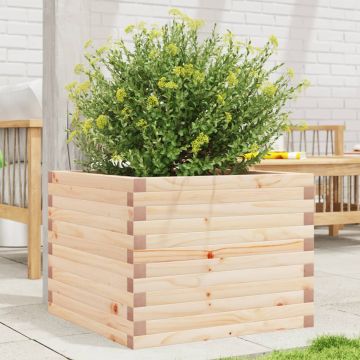 Gossi jardiniera de gradina, 60x60x45,5 cm, lemn masiv de pin