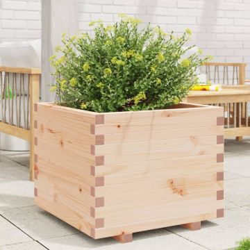Gossi jardiniera de gradina, 60x60x49,5 cm, lemn masiv de pin