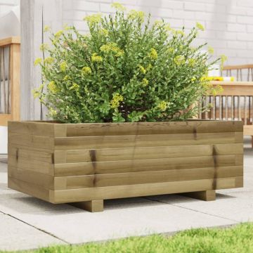 Gossi jardiniera de gradina, 70x40x26,5 cm, lemn de pin impregnat