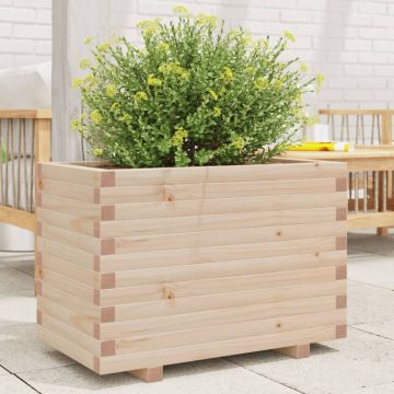 Gossi jardiniera de gradina, 70x40x49,5 cm, lemn masiv de pin