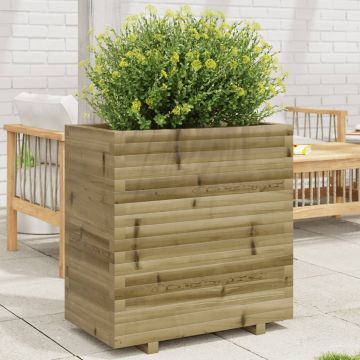 Gossi jardiniera de gradina, 70x40x72,5 cm, lemn de pin impregnat