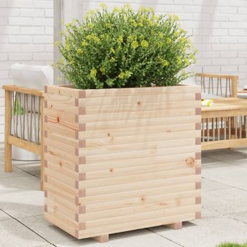 Gossi jardiniera de gradina, 70x40x72,5 cm, lemn masiv de pin