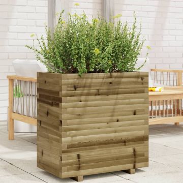 Gossi jardiniera de gradina, 70x40x72 cm, lemn de pin impregnat