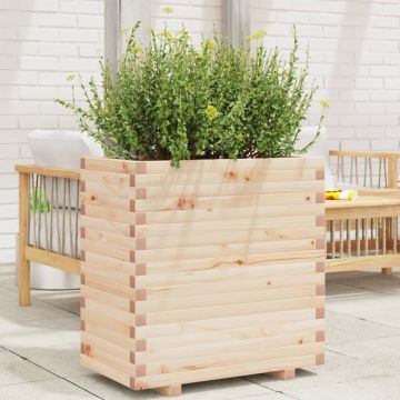 Gossi jardiniera de gradina, 70x40x72 cm, lemn masiv de pin
