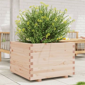 Gossi jardiniera de gradina, 70x70x49,5 cm, lemn masiv de pin