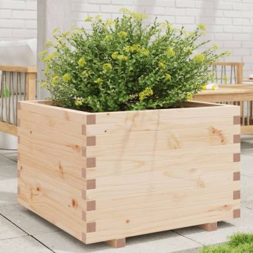 Gossi jardiniera de gradina, 70x70x49,5 cm, lemn masiv de pin