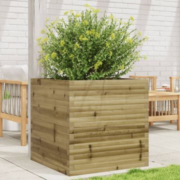 Gossi jardiniera de gradina, 70x70x68,5 cm, lemn de pin impregnat