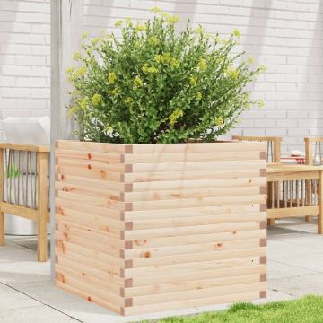 Gossi jardiniera de gradina, 70x70x68,5 cm, lemn masiv de pin