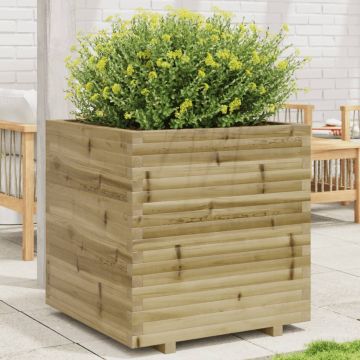 Gossi jardiniera de gradina, 70x70x72,5 cm, lemn de pin impregnat