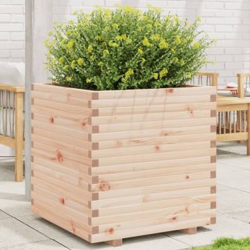 Gossi jardiniera de gradina, 70x70x72,5 cm, lemn masiv de pin