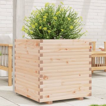 Gossi jardiniera de gradina, 70x70x72 cm, lemn masiv de pin