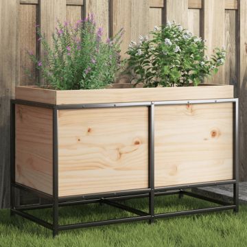 Gossi jardiniera de gradina, 80x40x50 cm, lemn masiv de pin