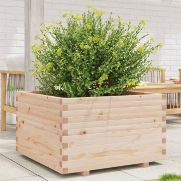 Gossi jardiniera de gradina, 80x80x49,5 cm, lemn masiv de pin