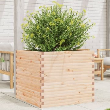 Gossi jardiniera de gradina, 80x80x68,5 cm, lemn masiv de pin