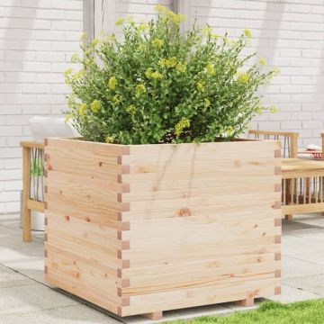 Gossi jardiniera de gradina, 80x80x72 cm, lemn masiv de pin