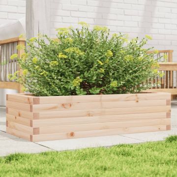 Gossi jardiniera de gradina, 90x40x23 cm, lemn masiv de pin