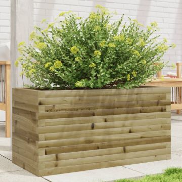 Gossi jardiniera de gradina, 90x40x45,5 cm, lemn de pin impregnat