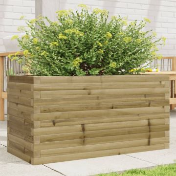 Gossi jardiniera de gradina, 90x40x46 cm, lemn de pin impregnat