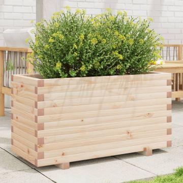 Gossi jardiniera de gradina, 90x40x49,5 cm, lemn masiv de pin