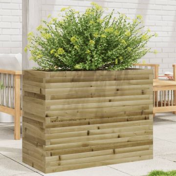 Gossi jardiniera de gradina, 90x40x68,5 cm, lemn de pin impregnat