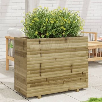 Gossi jardiniera de gradina, 90x40x72,5 cm, lemn de pin impregnat