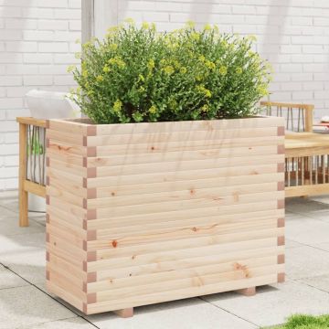 Gossi jardiniera de gradina, 90x40x72,5 cm, lemn masiv de pin