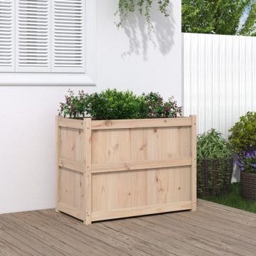Gossi jardiniera de gradina, 90x50x70 cm, lemn masiv de pin