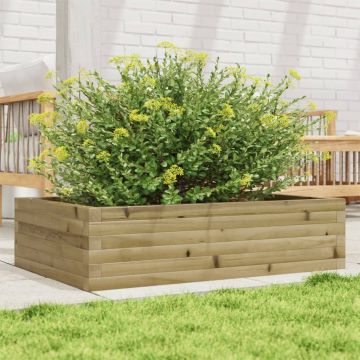 Gossi jardiniera de gradina, 90x60x23 cm, lemn de pin impregnat