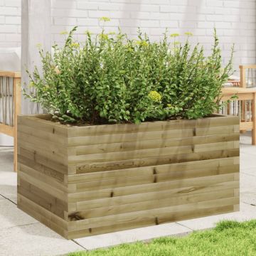 Gossi jardiniera de gradina, 90x60x45,5 cm, lemn de pin impregnat