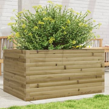 Gossi jardiniera de gradina, 90x60x46 cm, lemn de pin impregnat