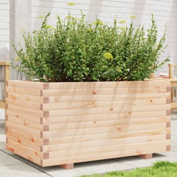 Gossi jardiniera de gradina, 90x60x49,5 cm, lemn masiv de pin
