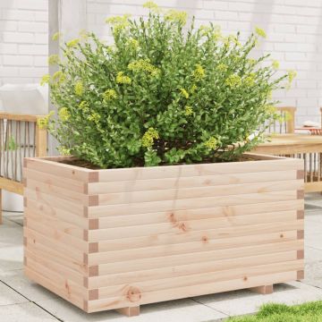 Gossi jardiniera de gradina, 90x60x49,5 cm, lemn masiv de pin