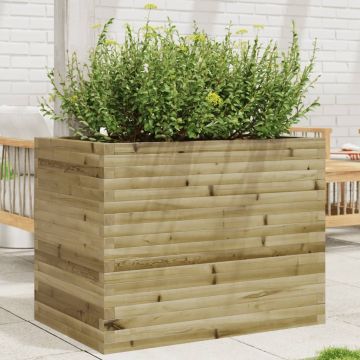 Gossi jardiniera de gradina, 90x60x68,5 cm, lemn de pin impregnat