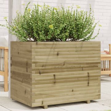 Gossi jardiniera de gradina, 90x60x72,5 cm, lemn de pin impregnat